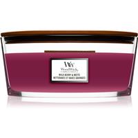 Woodwick Wild Berry & Beets scented candle with wooden wick (hearthwick) 453,6 g