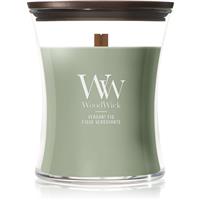 Woodwick Verdant Fig scented candle with wooden wick 275 g