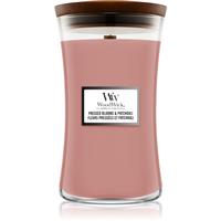 Woodwick Pressed Blooms & Patchouli scented candle with wooden wick 609.5 g