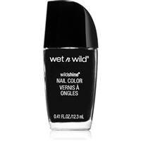 Wet n Wild Wild Shine high coverage nail polish shade Black Creme 12.3 ml