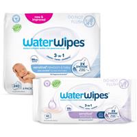 WaterWipes Sensitive (4x60 ks) + Soothing Clean (1x60 ks) wet wipes 300 pc