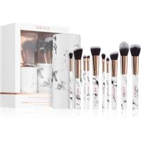 Zo Ayla Makeup Brush Set Marble 10 Piece makeup brush set with a pouch