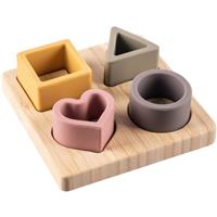 Zopa Silicone Bamboo Puzzle activity puzzle toy Multicolor 1 pc