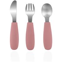 Zopa Silicone Children's Cutlery cutlery for children 6 m+ Old Pink 3 pc