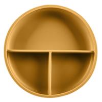 Zopa Silicone Divided Plate divided plate with suction cup Mustard Yellow 1 pc
