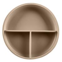 Zopa Silicone Divided Plate divided plate with suction cup Sand Beige 1 pc