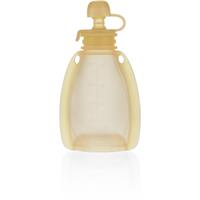 Zopa Silicone Refillable Baby Food Pouch food pouch 0 m+ Transparent Yellow 120 ml