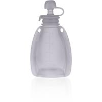 Zopa Silicone Refillable Baby Food Pouch food pouch 0 m+ Transparent Grey 120 ml