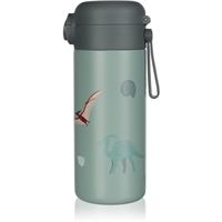 Zopa Thermo Bottle with Silicone Holder and Drinking Spout thermos with straw Dino 350 ml