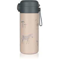 Zopa Thermo Bottle with Silicone Holder and Drinking Spout thermos with straw Safari 350 ml