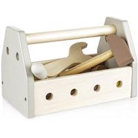 Zopa Wooden Tool Box tool kit Brown 14 pc