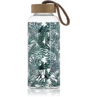 ZOE Bamboo Glass Bottle glass water bottle colour Tropic green 550 ml