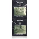 Apivita Express Beauty Green Clay cleansing and smoothing green clay face mask 2 x 8 ml