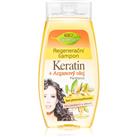 Bione Cosmetics Keratin + Argan regenerating shampoo for shiny and soft hair 260 ml