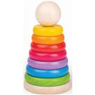 Bigjigs Toys First Rainbow Stacker stacking rings wooden