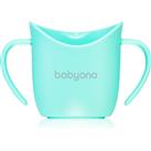 BabyOno Be Active Ergonomic Training Cup training cup with handles Mint 6 m+ 120 ml