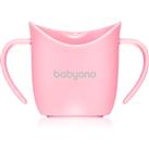 BabyOno Be Active Ergonomic Training Cup training cup with handles Pink 6 m+ 120 ml
