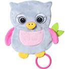 BabyOno Have Fun Cuddly Toy for Babies soft snuggly toy with teether Owl Celeste 1 pc
