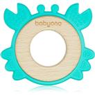 BabyOno Wooden & Silicone Teether chew toy Crab 1 pc