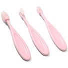 BabyOno Toothbrush toothbrush for children Pink 3 pc