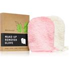 BrushArt Home Salon Make-up remover gloves makeup remover glove PINK, CREAM 2 pc