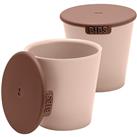 BIBS Cup Set cup with cap Blush 2 pc