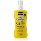 Chicco Baby Moments Sun sunscreen spray for kids SPF 50+ 0 m+ 150 ml