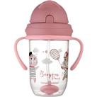 Canpol babies Bonjour Paris Cup cup with straw Pink 270 ml