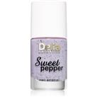 Delia Cosmetics Sweet Pepper Black Particles nail polish shade 04 Lavender 11 ml