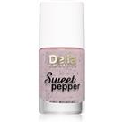Delia Cosmetics Sweet Pepper Black Particles nail polish shade 03 Capri 11 ml