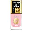 Delia Cosmetics Coral Nail Enamel Hybrid Gel gel nail polish shade 04 11 ml