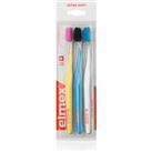 Elmex Swiss Made ultra soft toothbrushes Yellow + Blue + White 3 pc