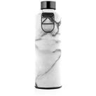 Equa Mismatch glass water bottle + faux leather case colour Stone 750 ml
