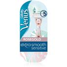 Gillette Venus Deluxe Smooth Sensitive Rosegold shaver + replacement heads 1 pc