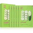 Holika Holika Pure Essence Cucumber soothing sheet mask for sensitive, redness-prone skin 5x20 ml