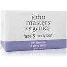 John Masters Organics Lavender & Ylang Ylang moisturising soap for face and body 128 g