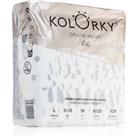 Kolorky Deluxe Velvet Dots disposable organic nappies size L 8-13 kg 19 pc