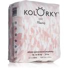 Kolorky Day Flowers disposable organic nappies size XL 12-16 Kg 17 pc