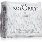 Kolorky Day Hearts disposable organic nappies size S 3-6 Kg 25 pc