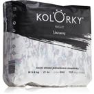 Kolorky Night Unicorn disposable organic nappies for complete night protection size M 5-8 Kg 21 pc
