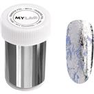 MYLAQ Transfer Foil nail art foil for nails shade Silver 4x100 cm