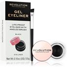 Makeup Revolution Gel Eyeliner Pot gel eyeliner with brush shade Black 3 g