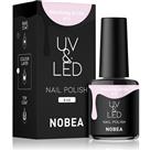 NOBEA UV & LED Nail Polish gel nail polish for UV/LED hardening glossy shade Blushing bride #18 