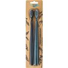 The Natural Family Co. Bio soft toothbrushes Pirate Black & Monsoon Mist 2 pc