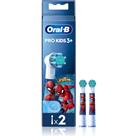 Oral B PRO Kids 3+ toothbrush replacement heads for children Spiderman 2 pc