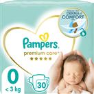 Pampers Premium Care Size 0 disposable nappies < 3kg 30 pc
