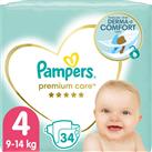Pampers Premium Care Size 4 disposable nappies 9-14 kg 34 pc