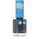 Rimmel Kind & Free nail polish shade 158 All Greyed Out 8 ml