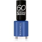 Rimmel 60 Seconds Super Shine nail polish shade 828 Danny Boy Blue! 8 ml