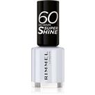 Rimmel 60 Seconds Super Shine nail polish shade 703 White Hot Love 8 ml